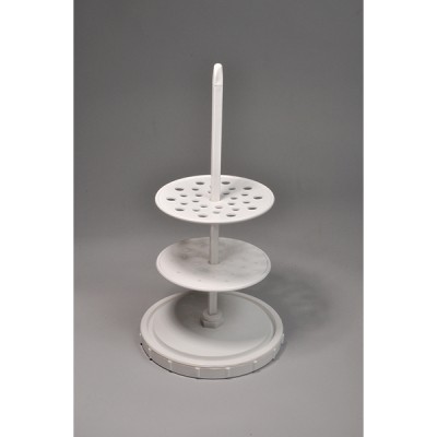 PIPETTE STAND, VERTICAL, 28-PLACE, PLASTIC